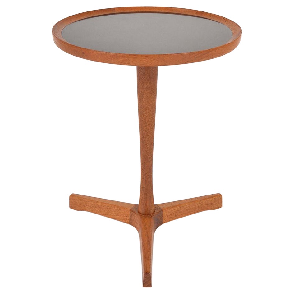 1960s Danish Modern Teak Occasional Side Wine Table by Hans C Andersen for Artex For Sale