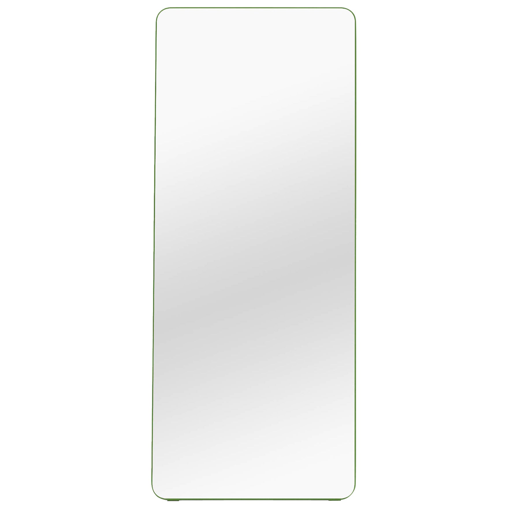 Contemporary Mirror 'Loveself 05' by Oitoproducts, Green Frame For Sale