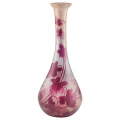 Legras Rubis Series Cameo Vase, c1910