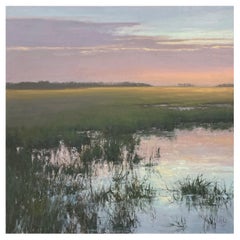 Framed Oil on Canvas "Dusk Tide" by Dottie Leatherwood