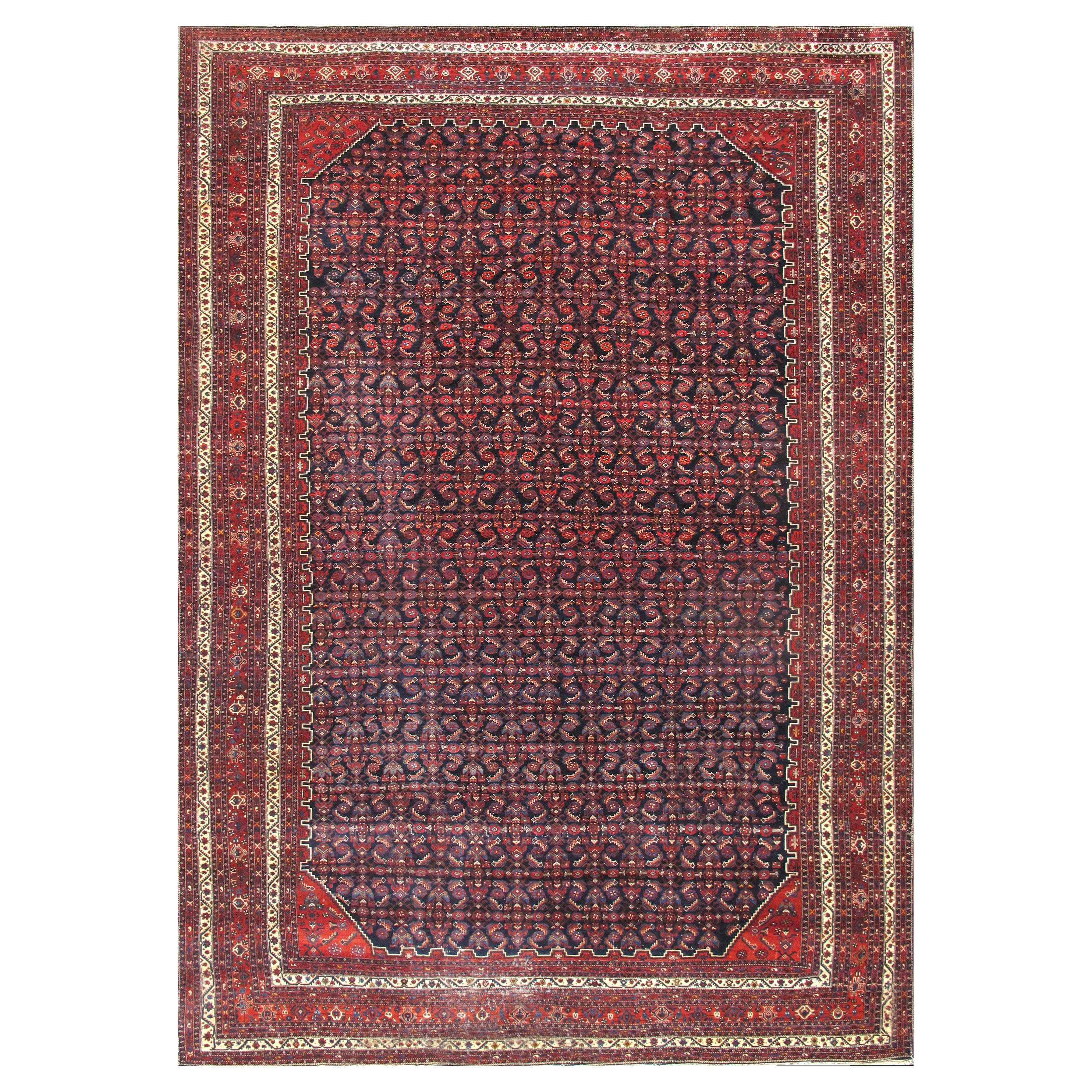 Pasargad Home Antique Persian Bibikabad 13 ft 1 in x 18 ft 5 in For Sale