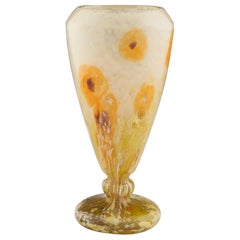 Schneider Verre Francais Poppies Vase, 1927-30