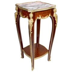 A French Louis XV style Mahogany & Ormolu Mounted Side Table by Francois Linke