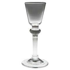 Antique Balustroid Wine Glass, c1740