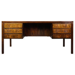 Danish "Model 77" Rosewood Desk by Omann Jun