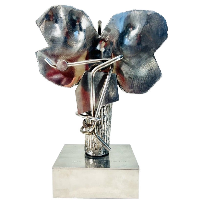 Steel sculpture by Nicolas Vlavianos 1970 For Sale
