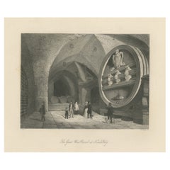 Used Print of the Heidelberg Tun, World's Largest Wine Barrel