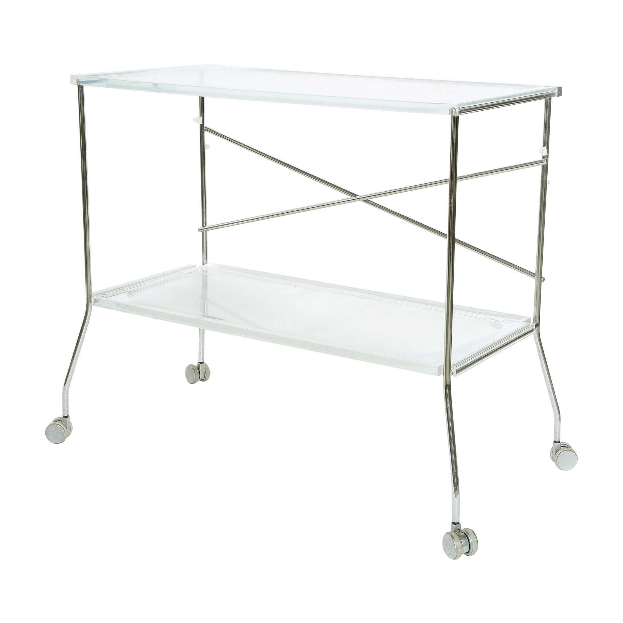 Flip Folding Trolley Table by A. Citterio with Toan Nguyen for Kartell For Sale