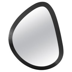 Pante Mirror In Black Wood Finish Individual