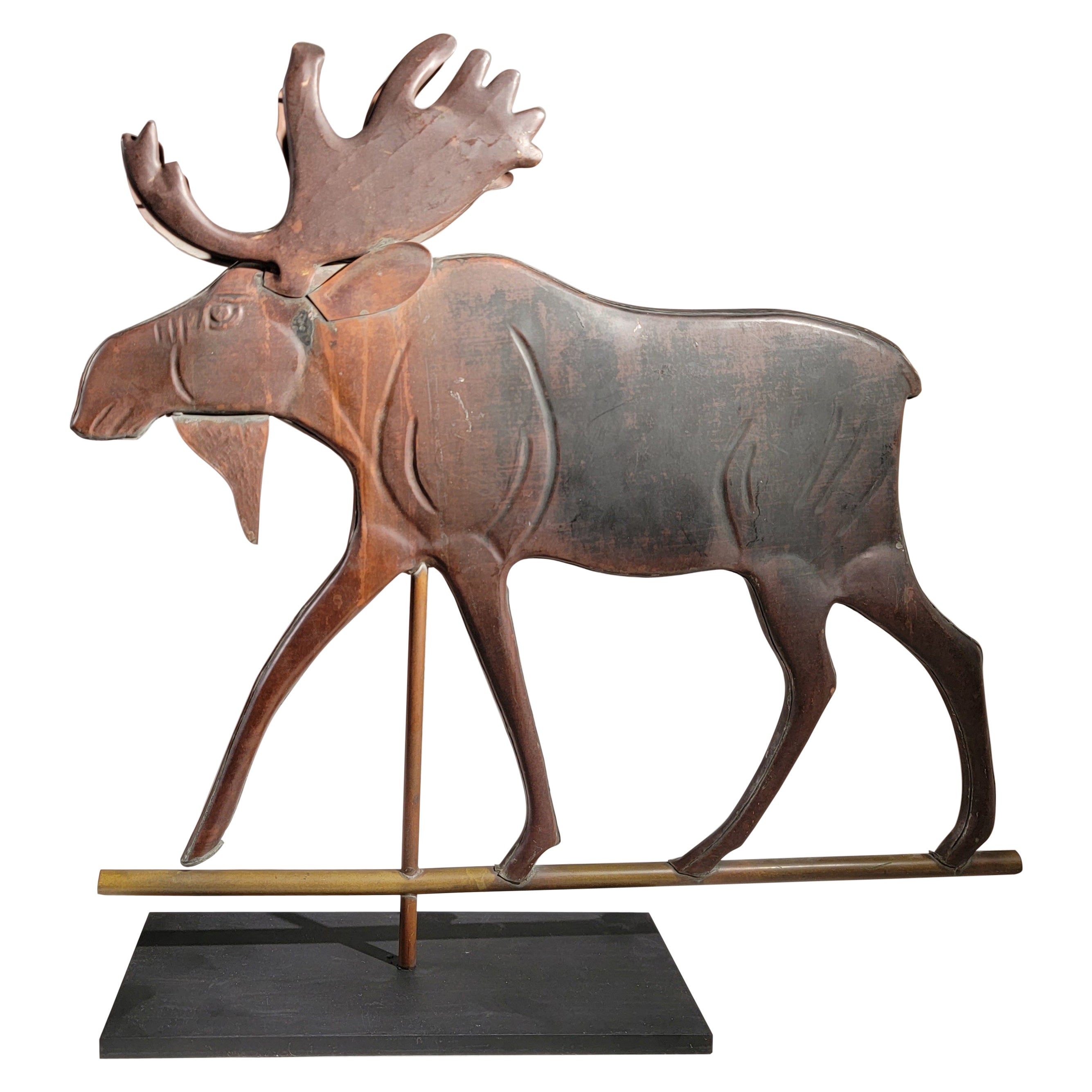 Amazing Moose Copper Weather Vane from Maine