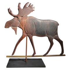 Amazing Moose Copper Weather Vane from Maine