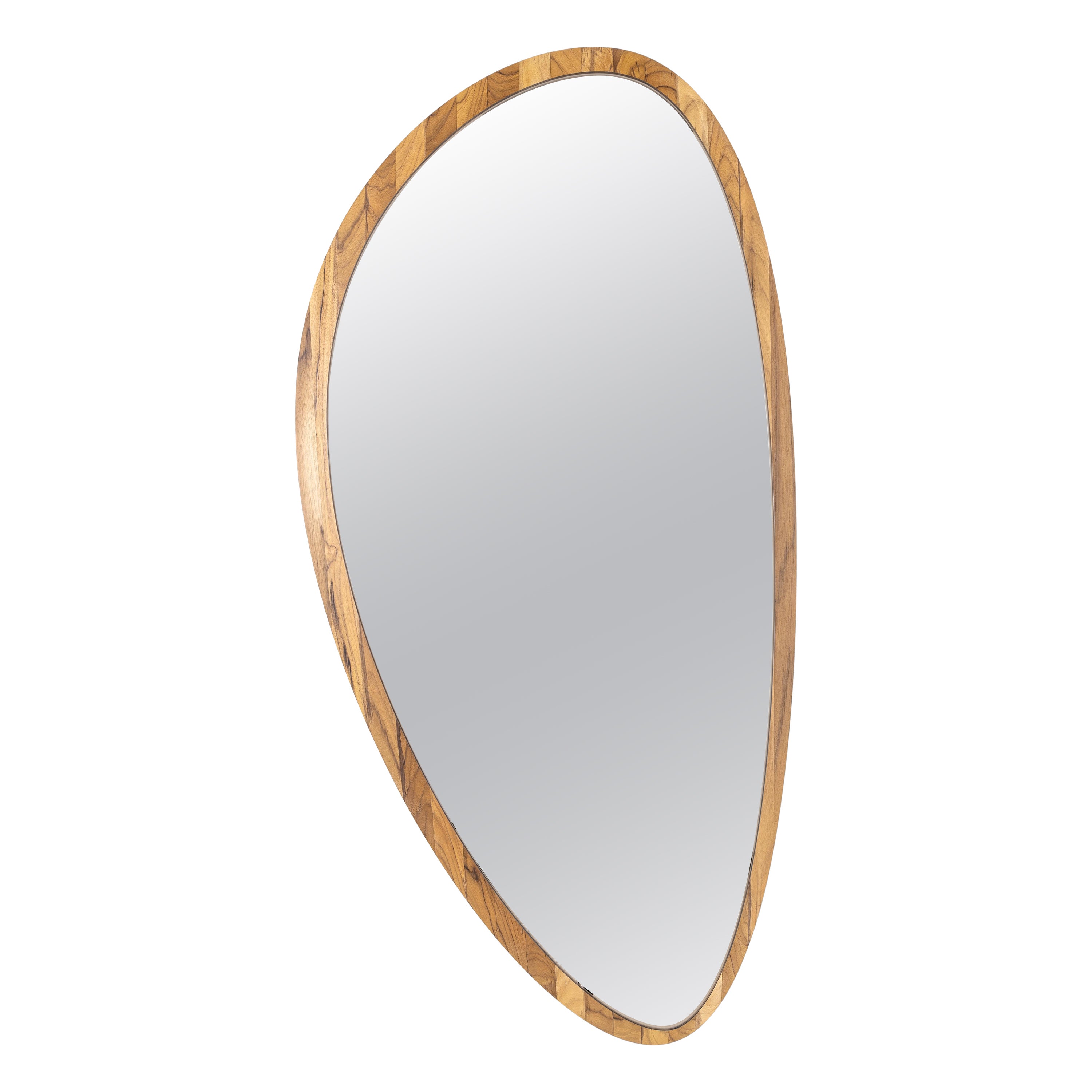 Pante Mirror in Teak Wood Finish Individual For Sale