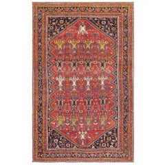 Pasargad Home Antiker Aserbaidschanischer Rostfarbener Lammfell-Teppich-13' 8" X 22' 2"