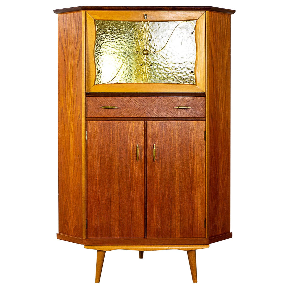 Tall Mid Century Teak Corner at 1stDibs corner mid century