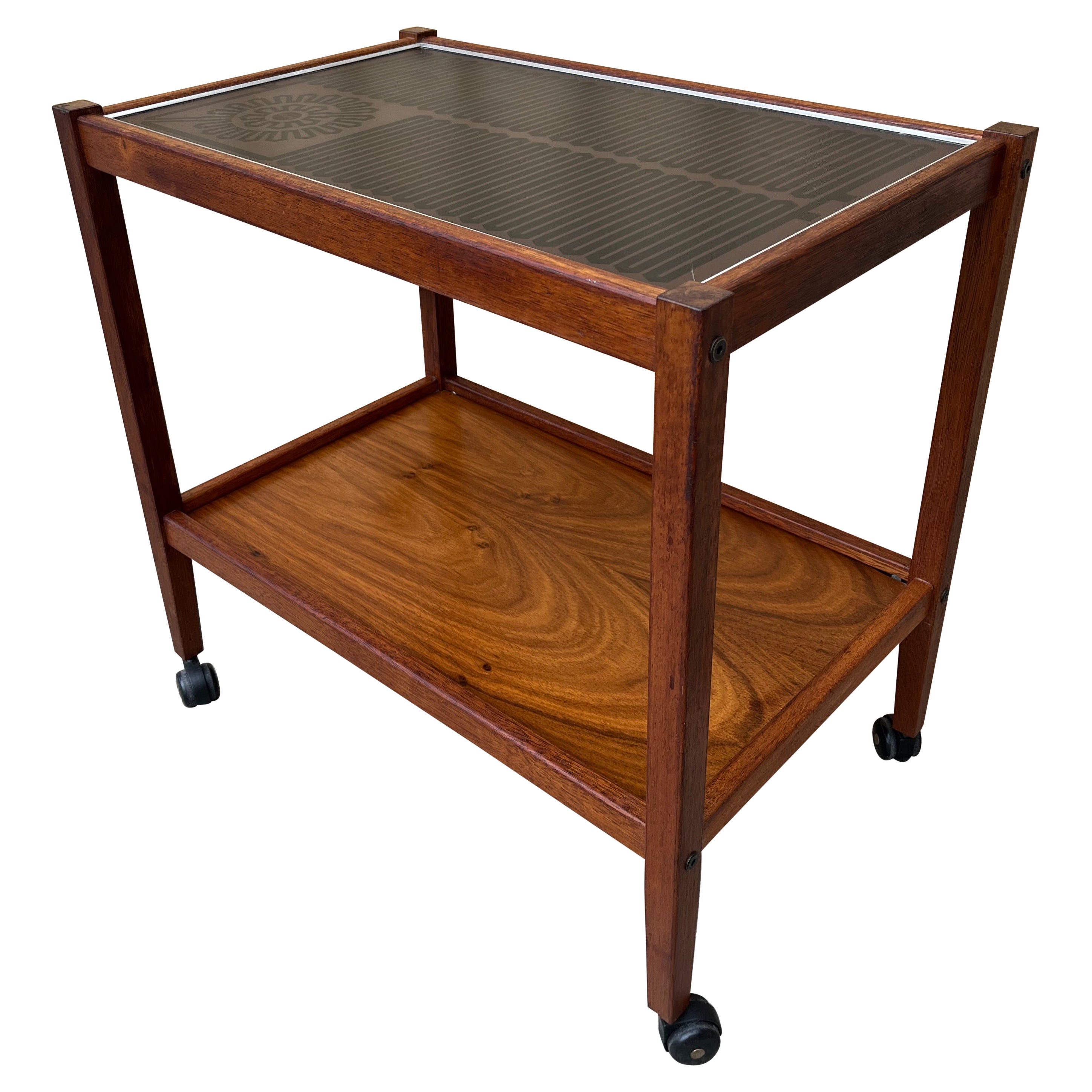 Mid-Century Modern Two-Tier Hot Table Buffet Cart by Salton, circa 1960s
