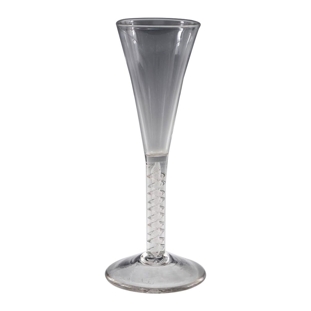 An Mixed Twist Champagne Flute, c1765 For Sale