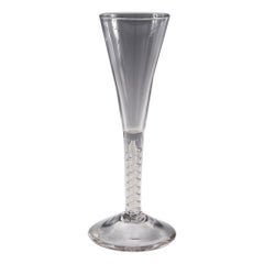 A Rare Mixed Twist Champagne Flute, c1765