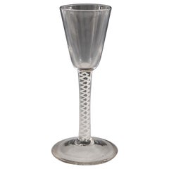 Single Series Opaque Twist Wine Glass, c1760