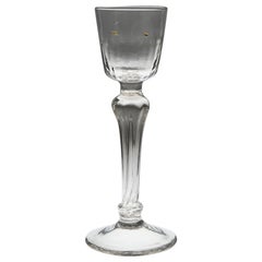 A Georgian Pedestal Stem Cordial Glass, c1760