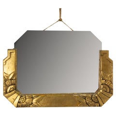 Wall&Deco Mirror en stuc doré, circa 1930