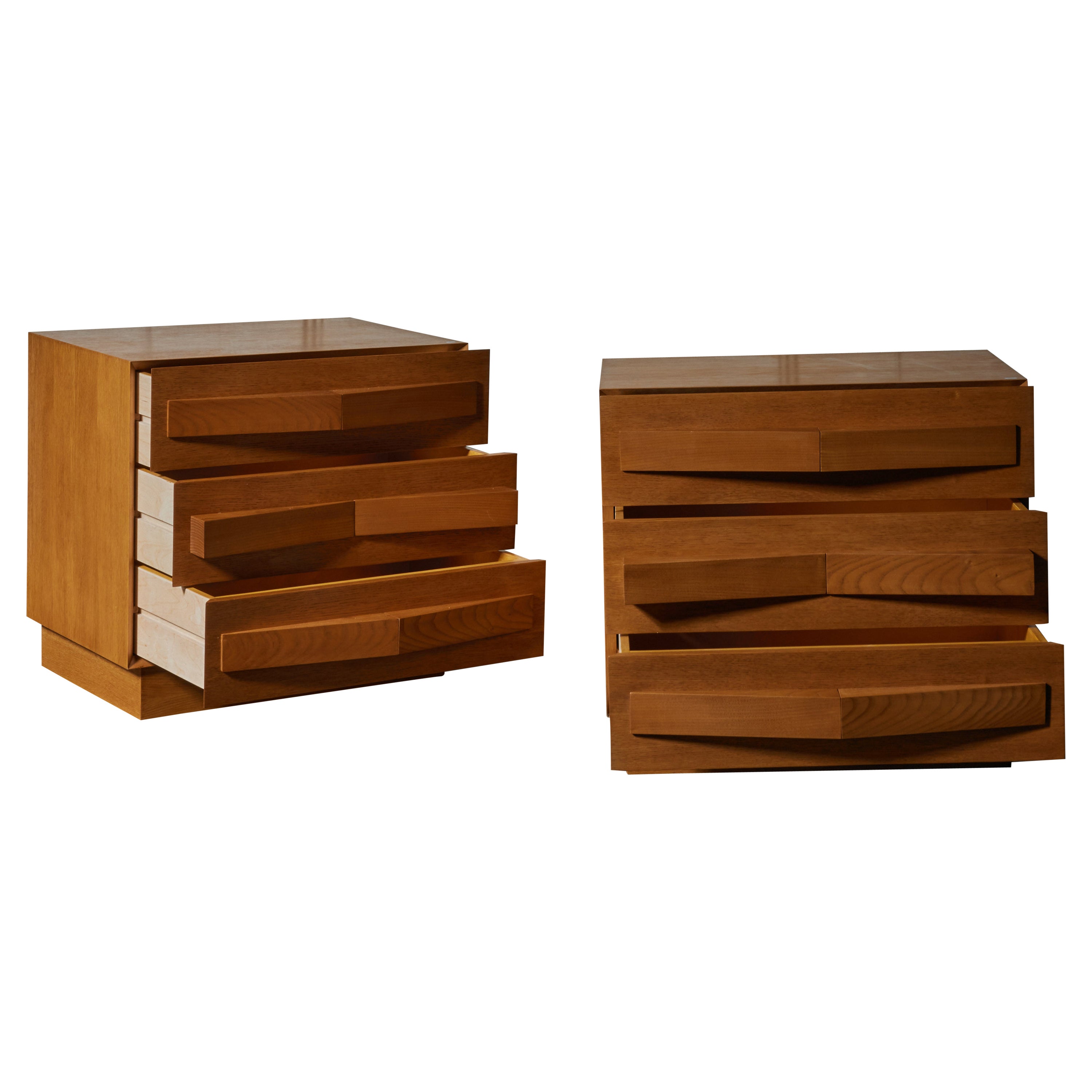 Wooden Nightstands by Studio Glustin For Sale