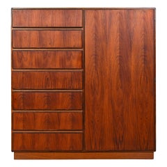 Danish Modern Gentleman’s Chest/ Dresser in Rosewood