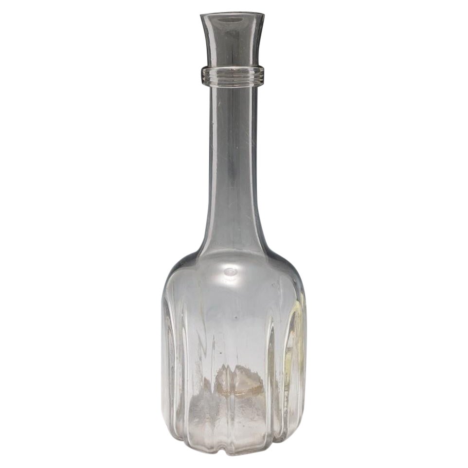 A Very Tall Modified Cruciform Decanter Bottle, c1740 For Sale