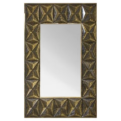 "Diamond" Mirror in Murano Glass by Studio Glustin