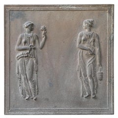 Antique French Neoclassical Fireback, 18th - 19th Century