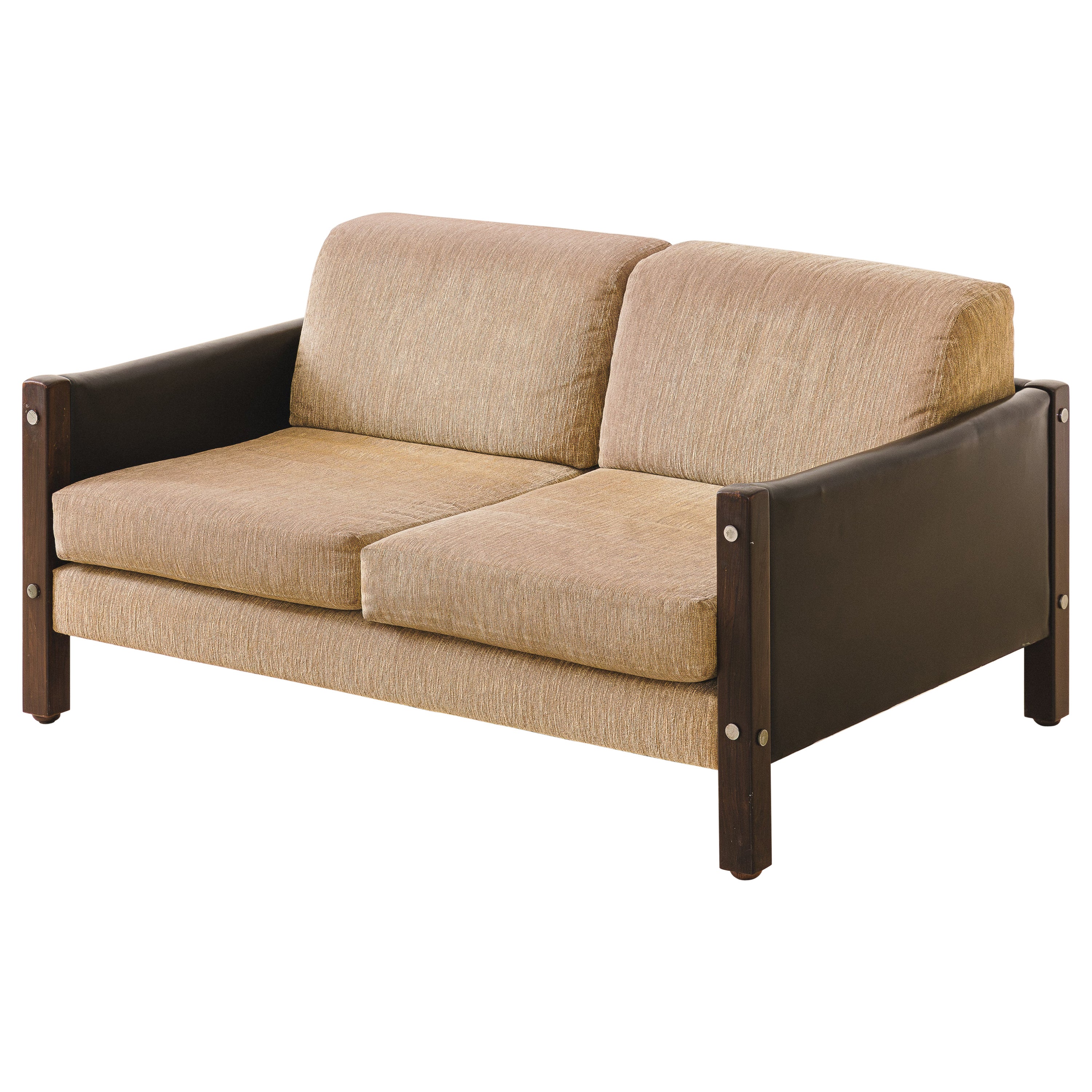 Rosewood Two-Seat Millor Sofa, Sergio Rodrigues Modern Design, Brazil, 1960s For Sale