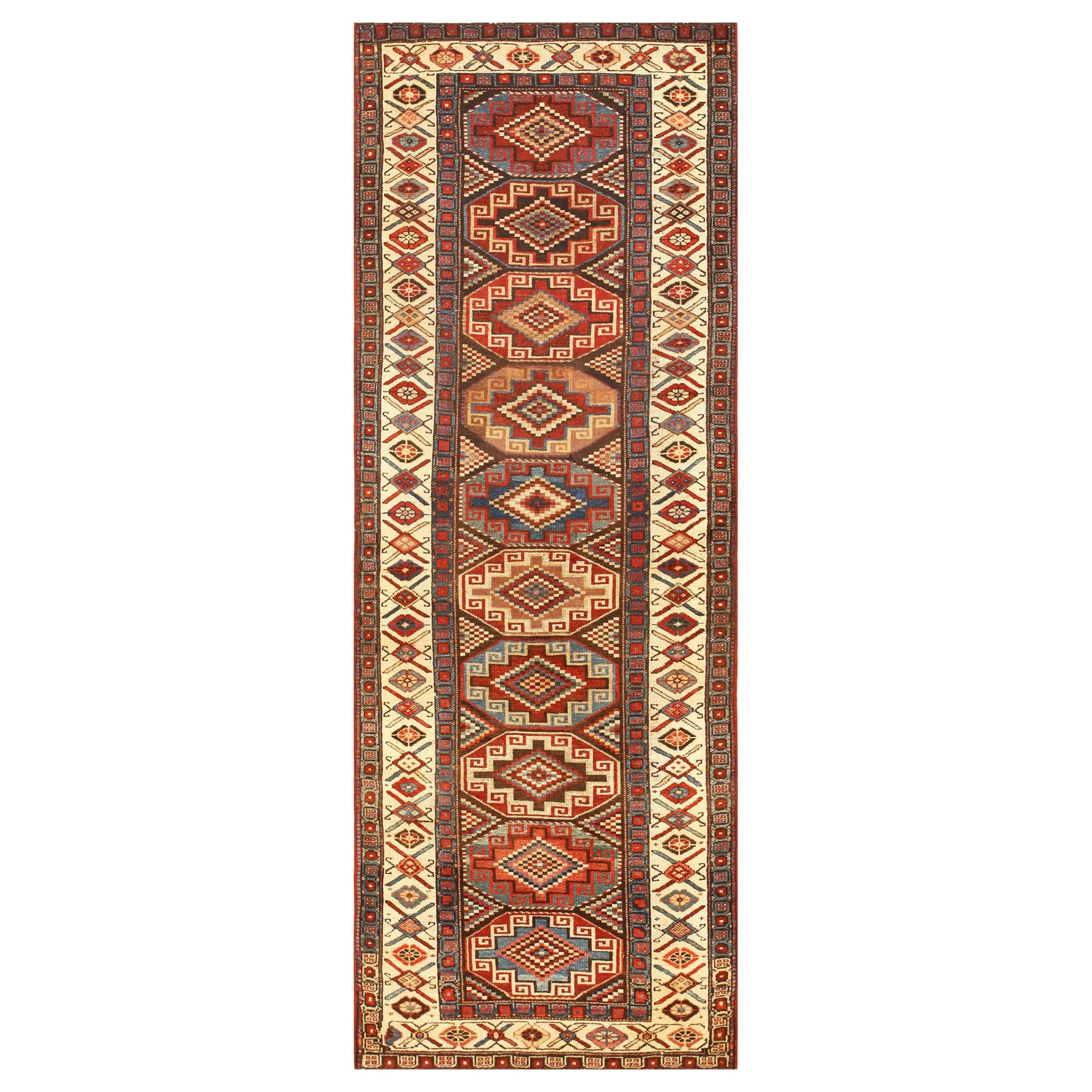 Antique Northwest Persian Runner Rug. 3 ft 5 in x 9 ft 3 in For Sale