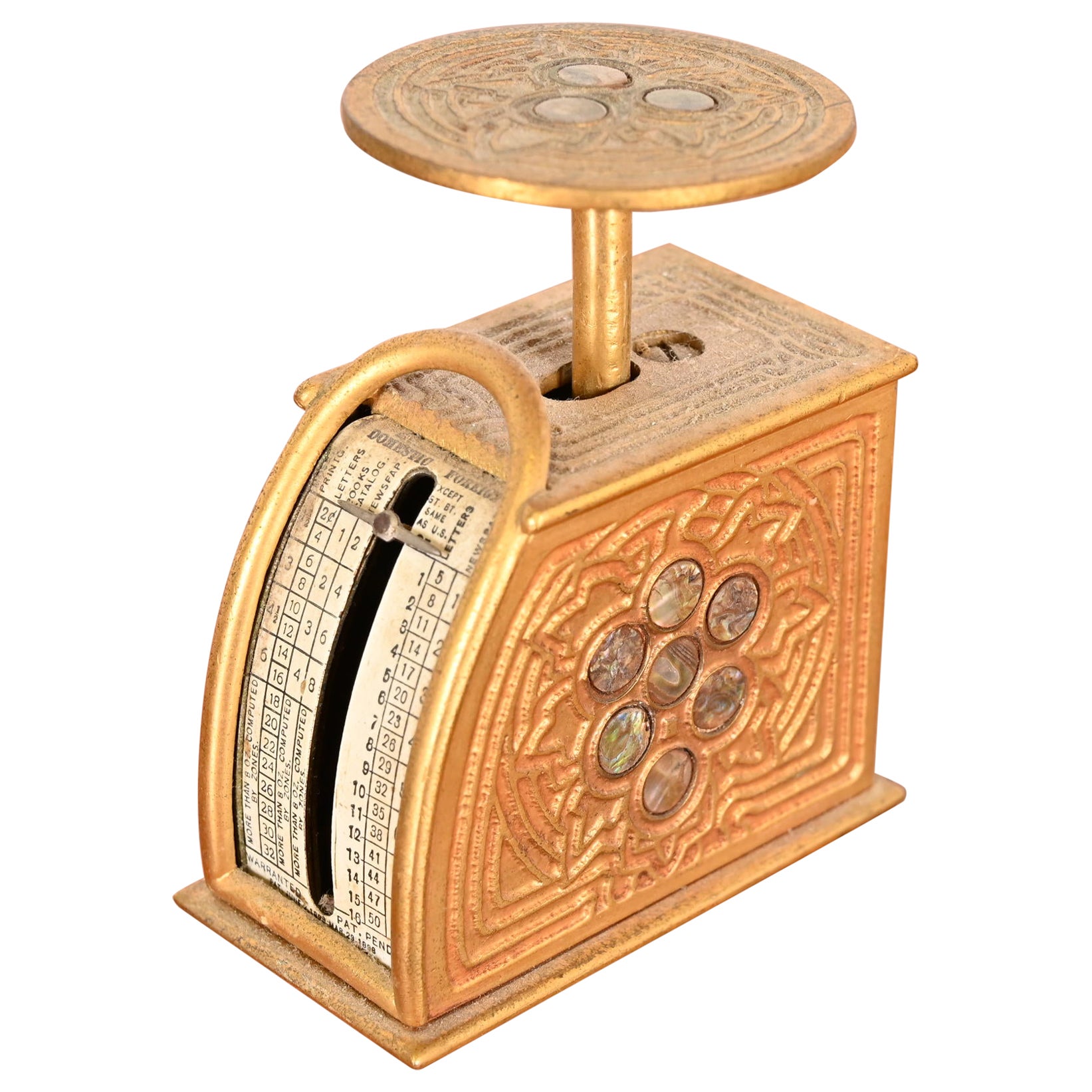 Bronze and Slag Glass Tiffany Jewelry Box, Art Deco Period, United