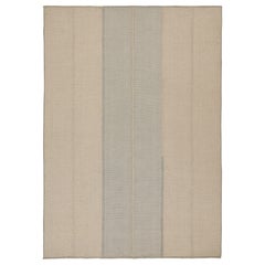 Rug & Kilim’s Contemporary Kilim in Blue & Beige