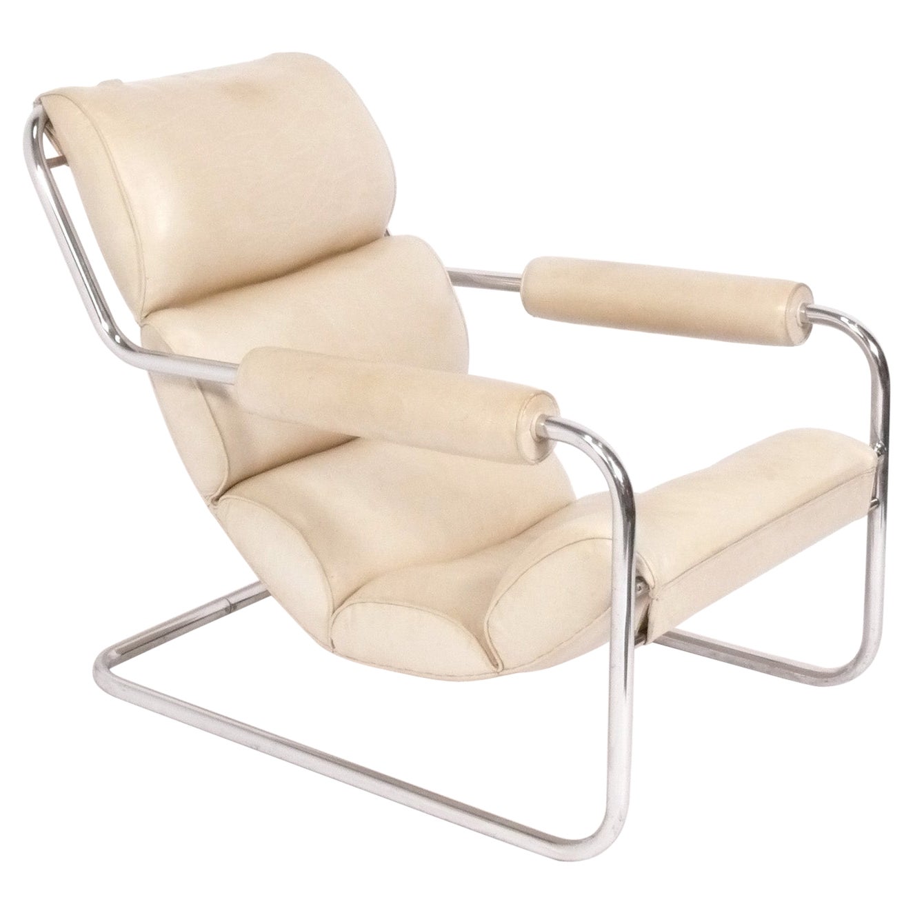 Rare Donald Deskey Lounge Chair for Metallon circa 1930s For Sale