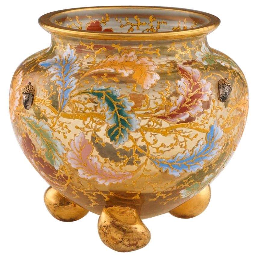 Moser Enamelled Footed Vase, c1900
