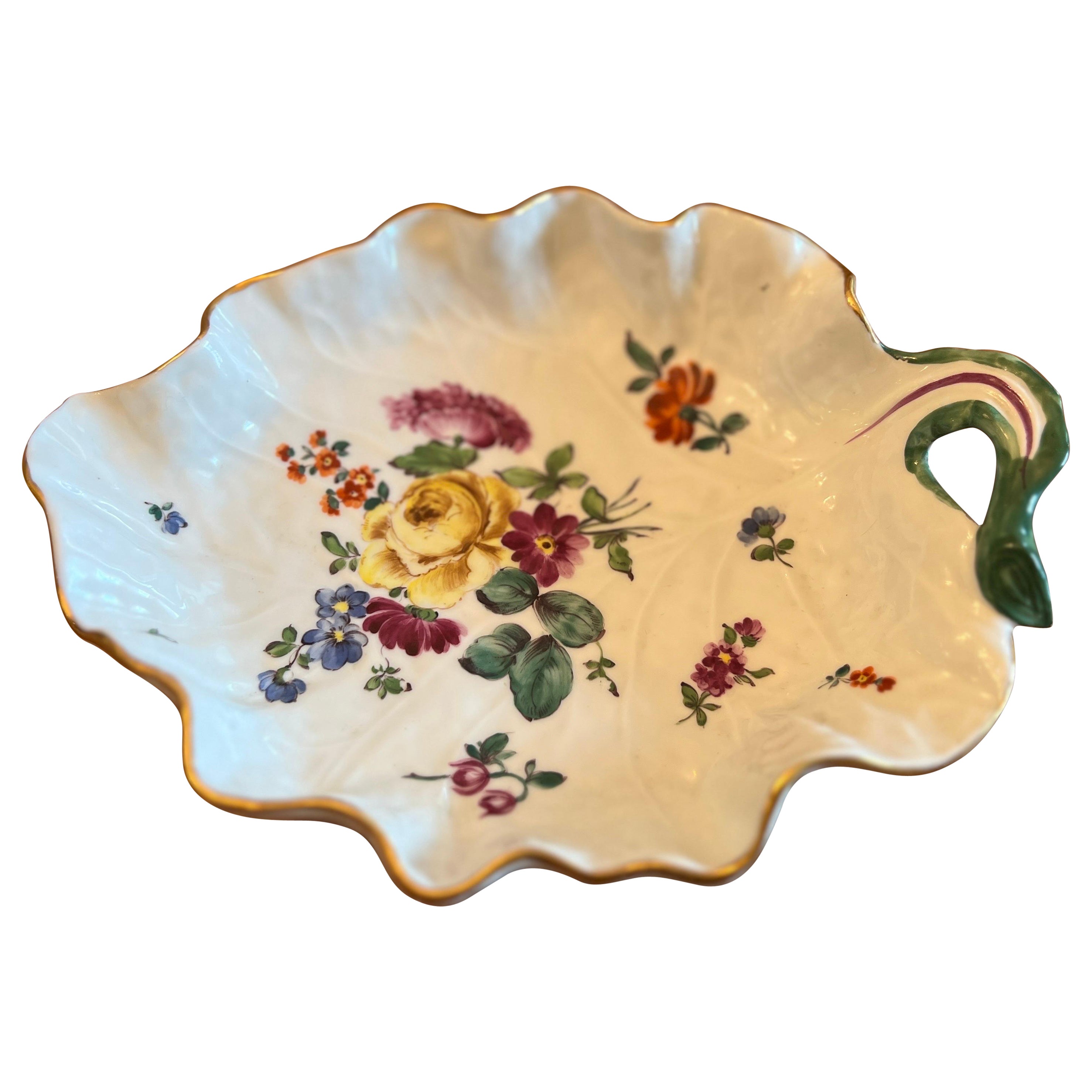 Le Tallec for Tiffany & Company Private Stock Organic Leaf Form Porcelain Dish For Sale
