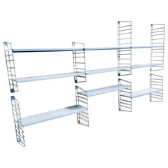 The Modernity Modern 1960 Extra Large Metal Tomado Shelving Wall Unit Dutch design