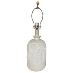 Postmodern Casual Lamps of California Etched Plaster Lamp