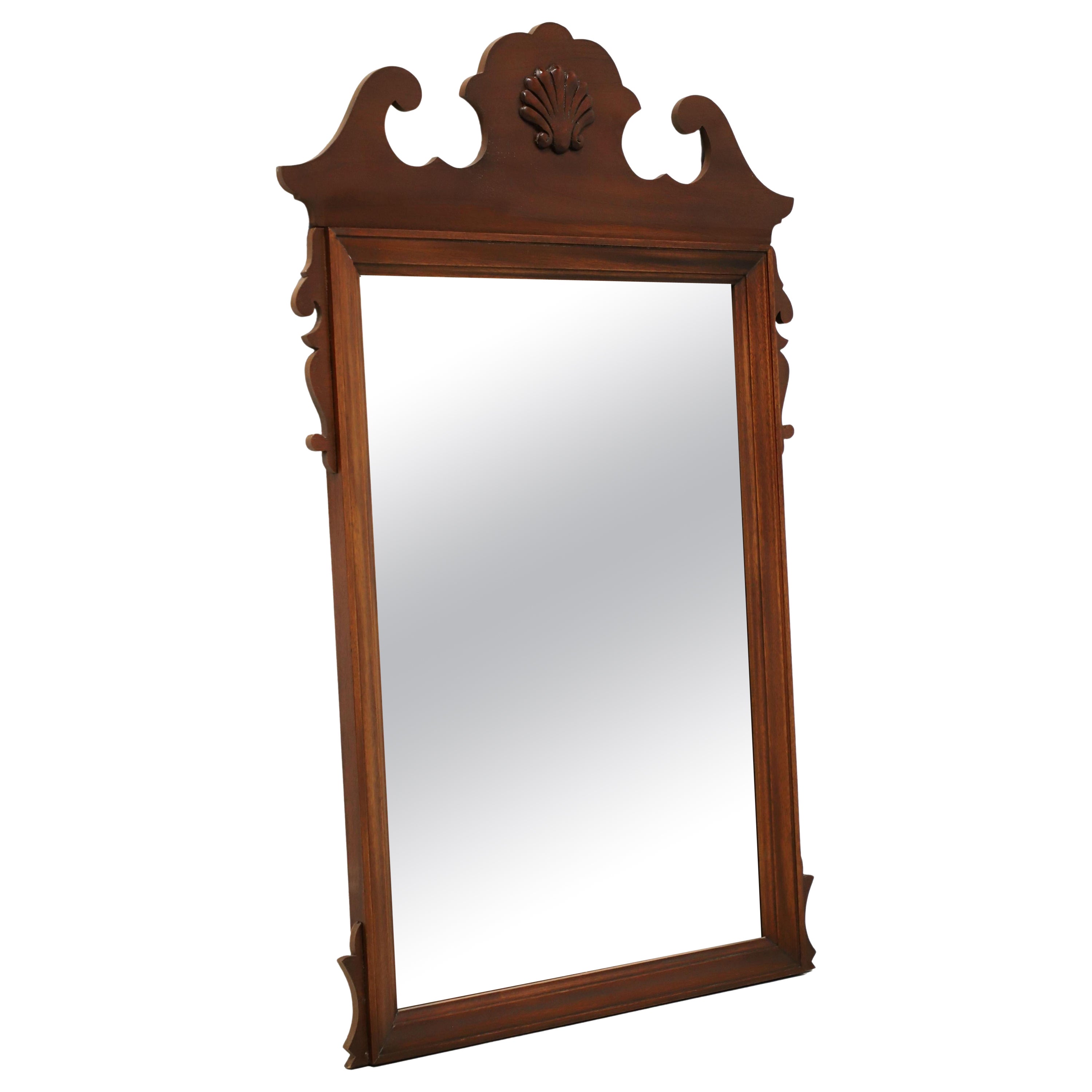 Dixie Mahogany Chippendale Style Wall Mirror For Sale