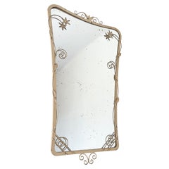 Antique Scandinavian Modern Wall Mirror, Sweden, circa 1940s