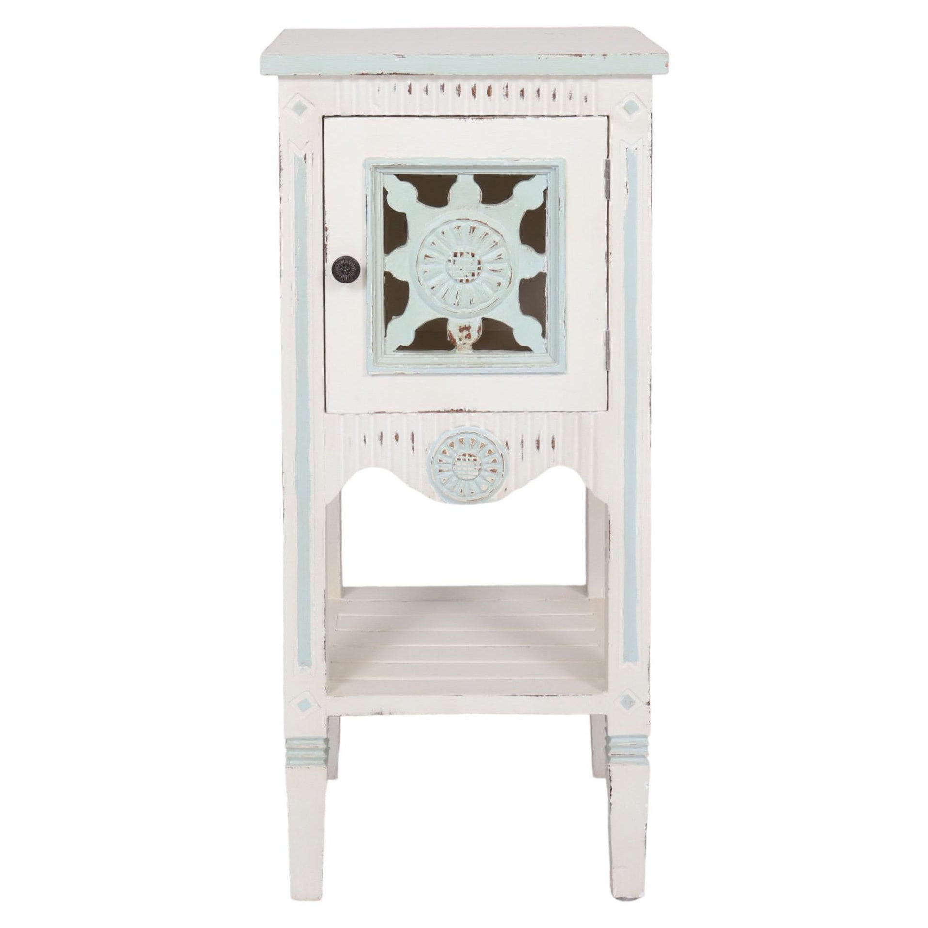 Shabby Chic Painted Side Table For Sale