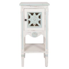 Table d'appoint peinte style Shabby Chic