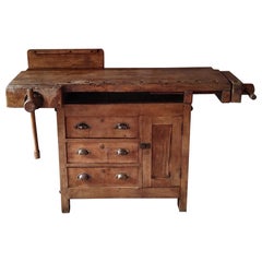 Antique Cabinet Maker's Workbench