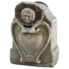 19th Century Carved Stone Alms Box