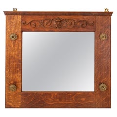 Renaissance Revival Carved Oak Mirror