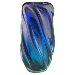 Jaroslav Beranek Skrdlovice Andromeda Cased Vase, c1965