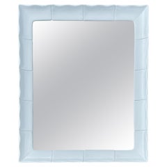 Vintage White Ceramic Tile Rectangular Mirror