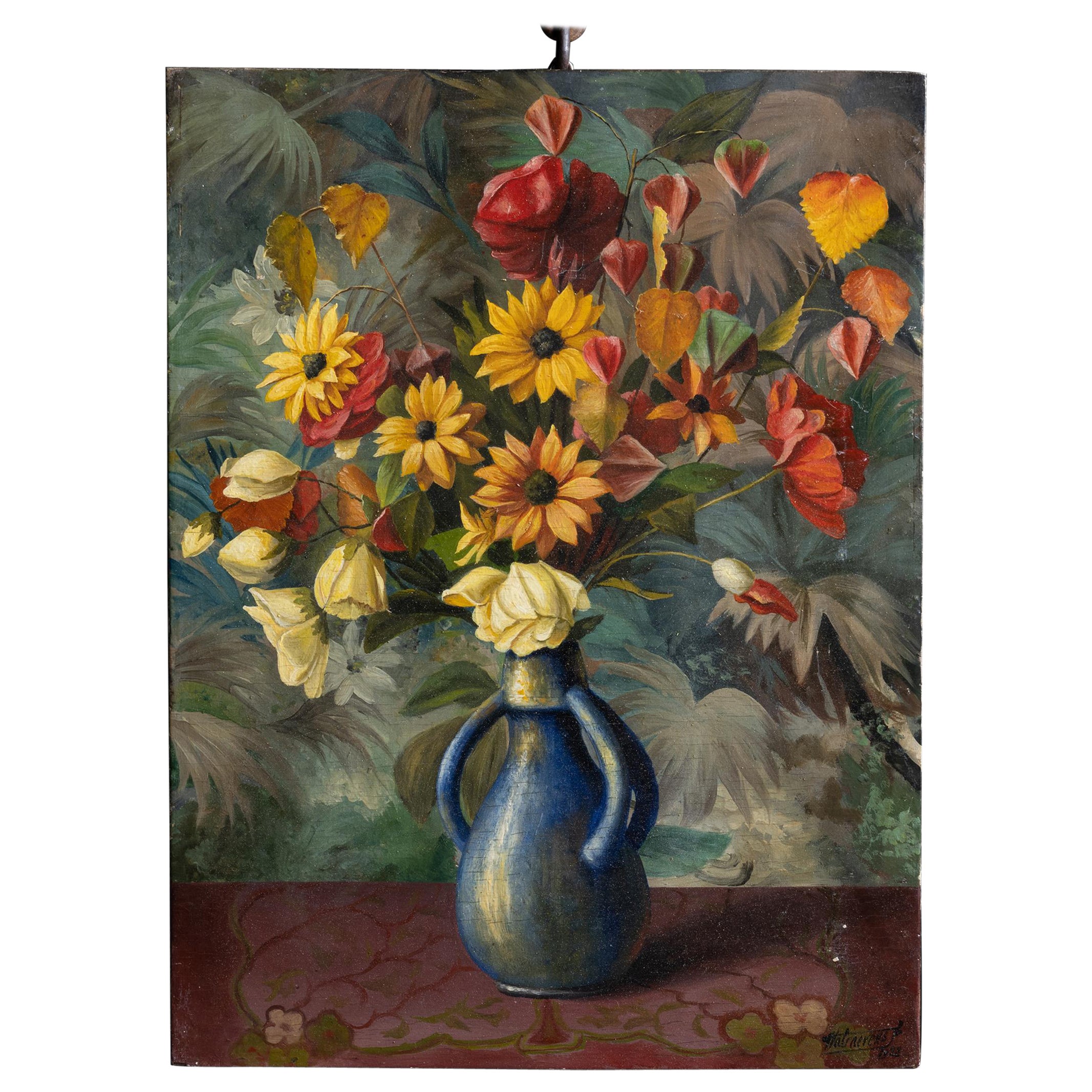 Still Life Oil Painting, America 1928 For Sale