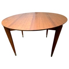 Extendable Gio Ponte Dining Table in Italian Walnut by Singer and Sons 