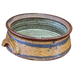 Used Unique Speckled Stoneware Bowl